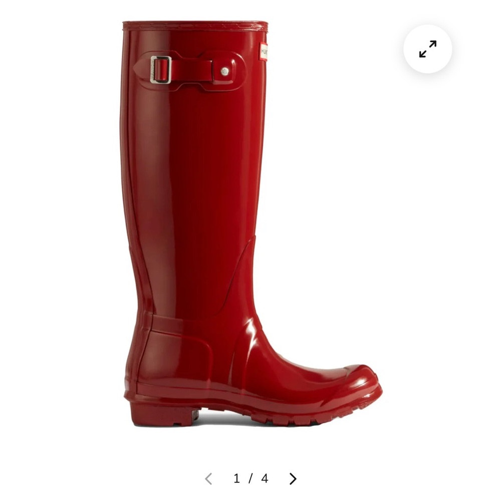 Brand new in box womens red hunter boots size 9